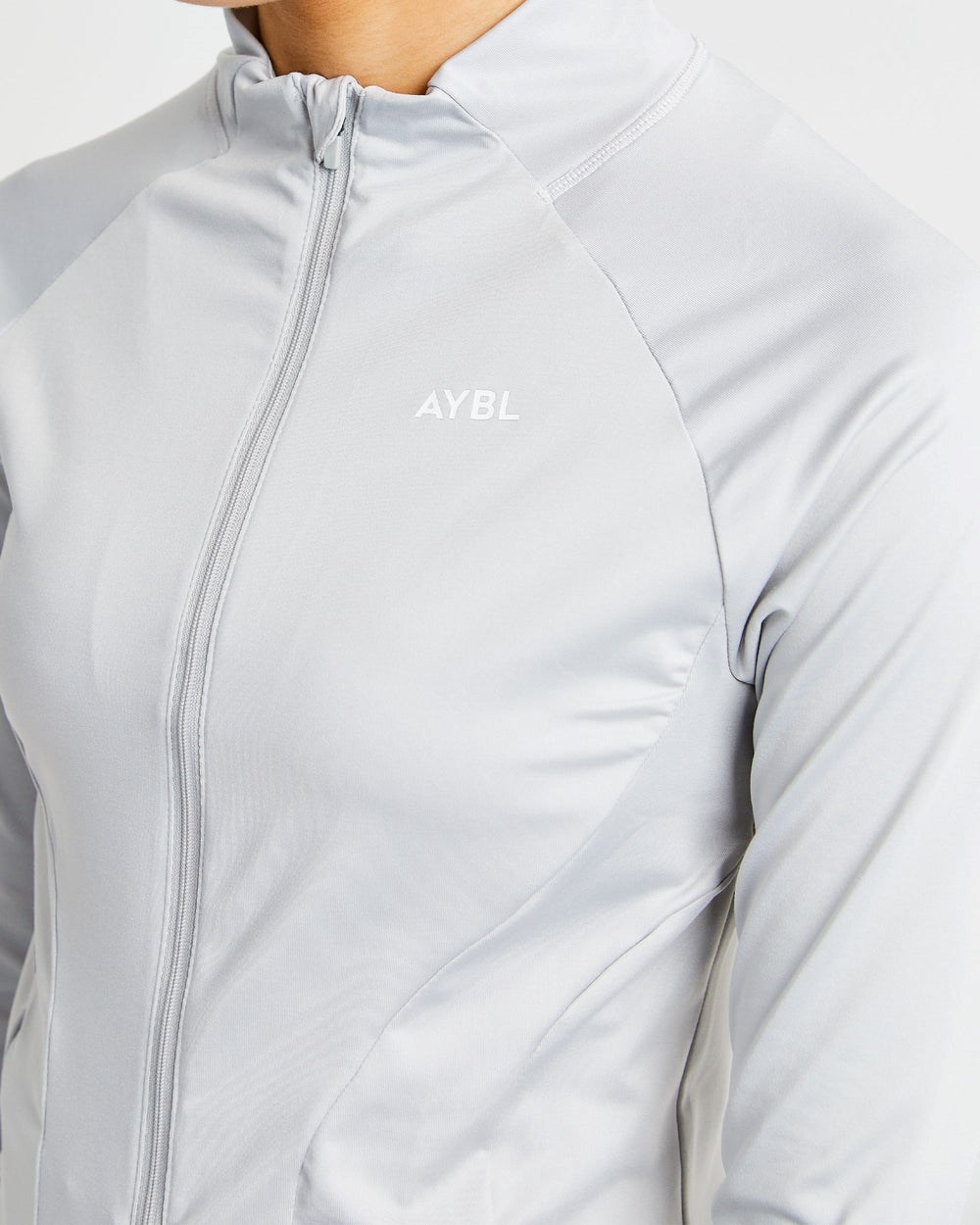 AYBL Effortless Zip Jacket Svetlo Siva | 10EUZOWBM