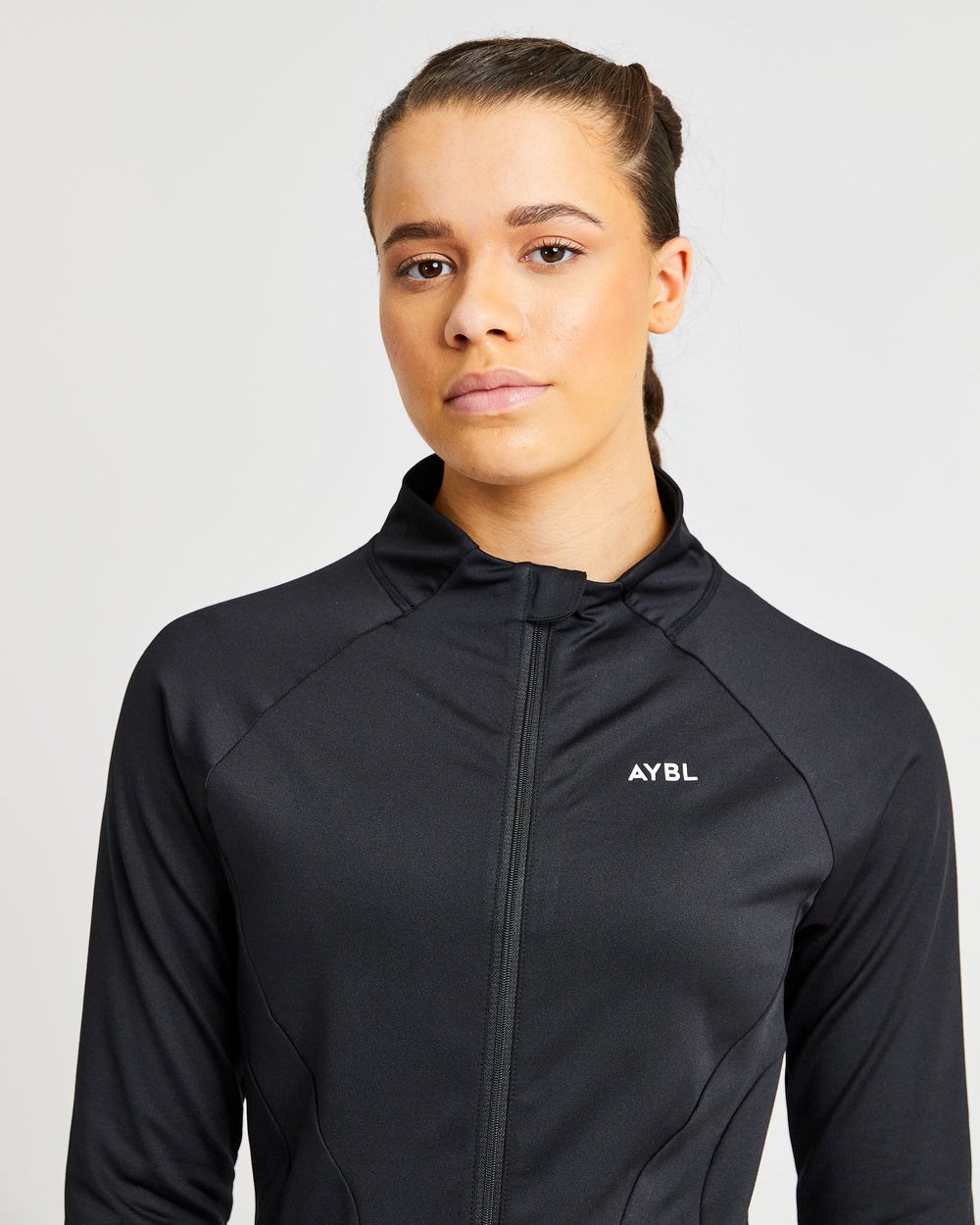 AYBL Effortless Zip Jacket Čierne | 64NBXAJVK