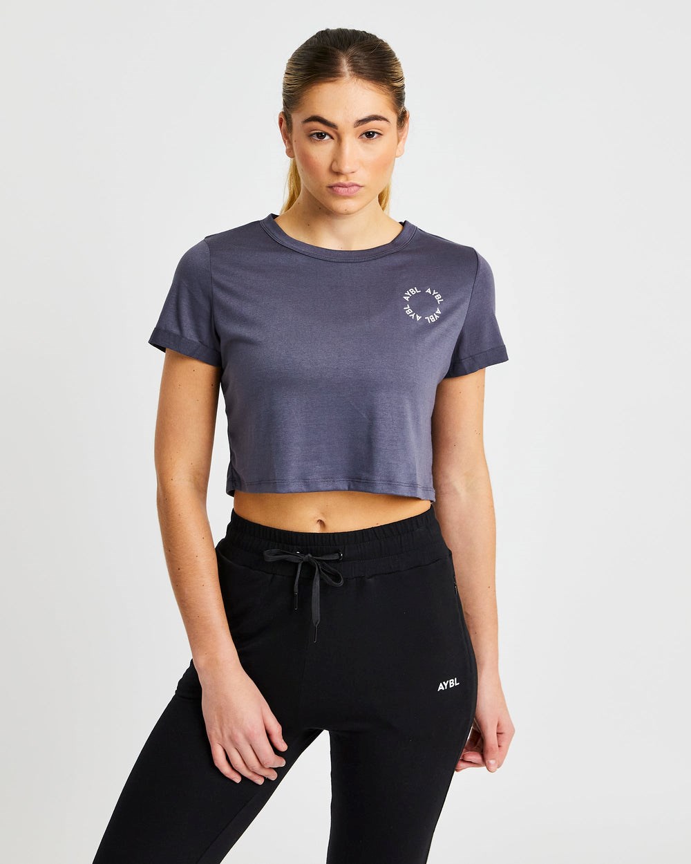 AYBL Element Crop Top Charcoal | 84POWADHJ