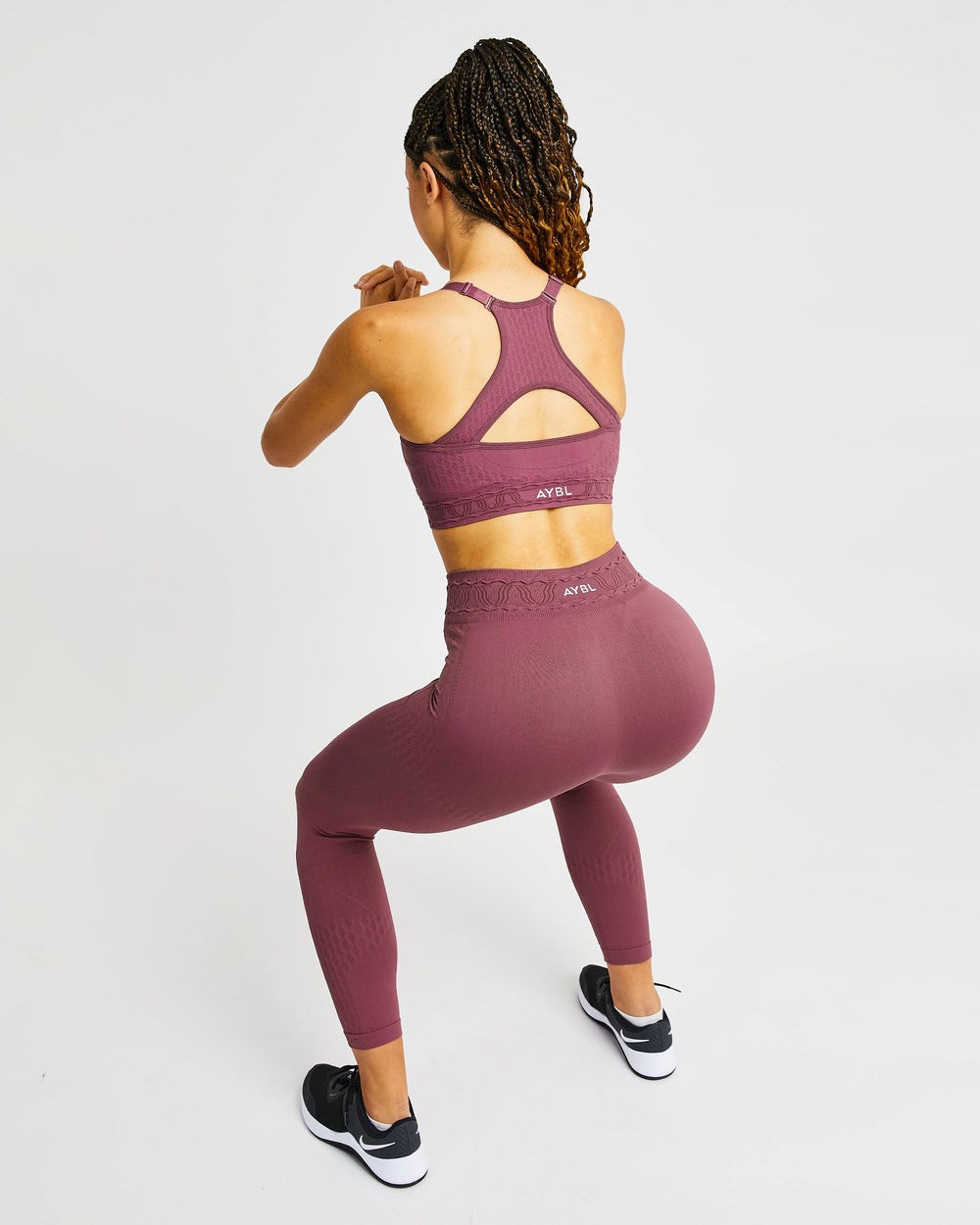 AYBL Elevate Seamless Sports Bra Ruzove | 97DVYOFWB