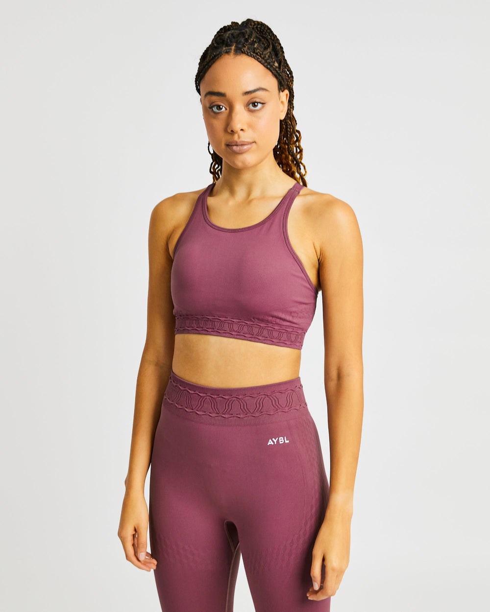 AYBL Elevate Seamless Sports Bra Ruzove | 97DVYOFWB