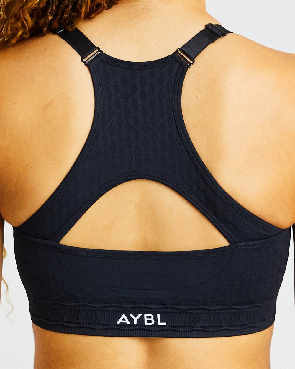 AYBL Elevate Seamless Sports Bra Čierne | 43HTXOUQI