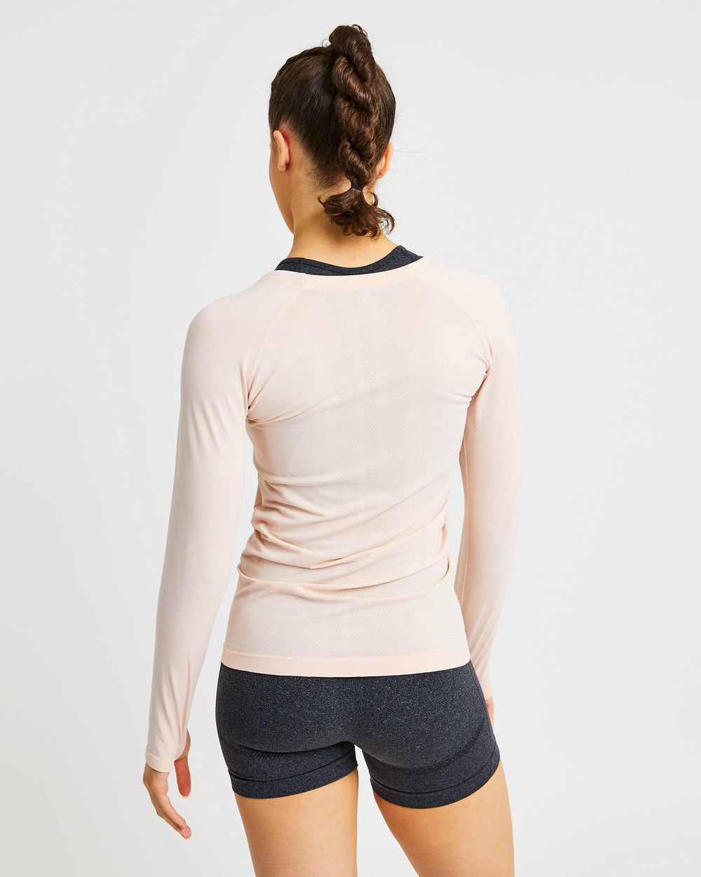 AYBL Embrace Seamless Long Sleeve T Shirt Soft Peach | 42TWPCKYR