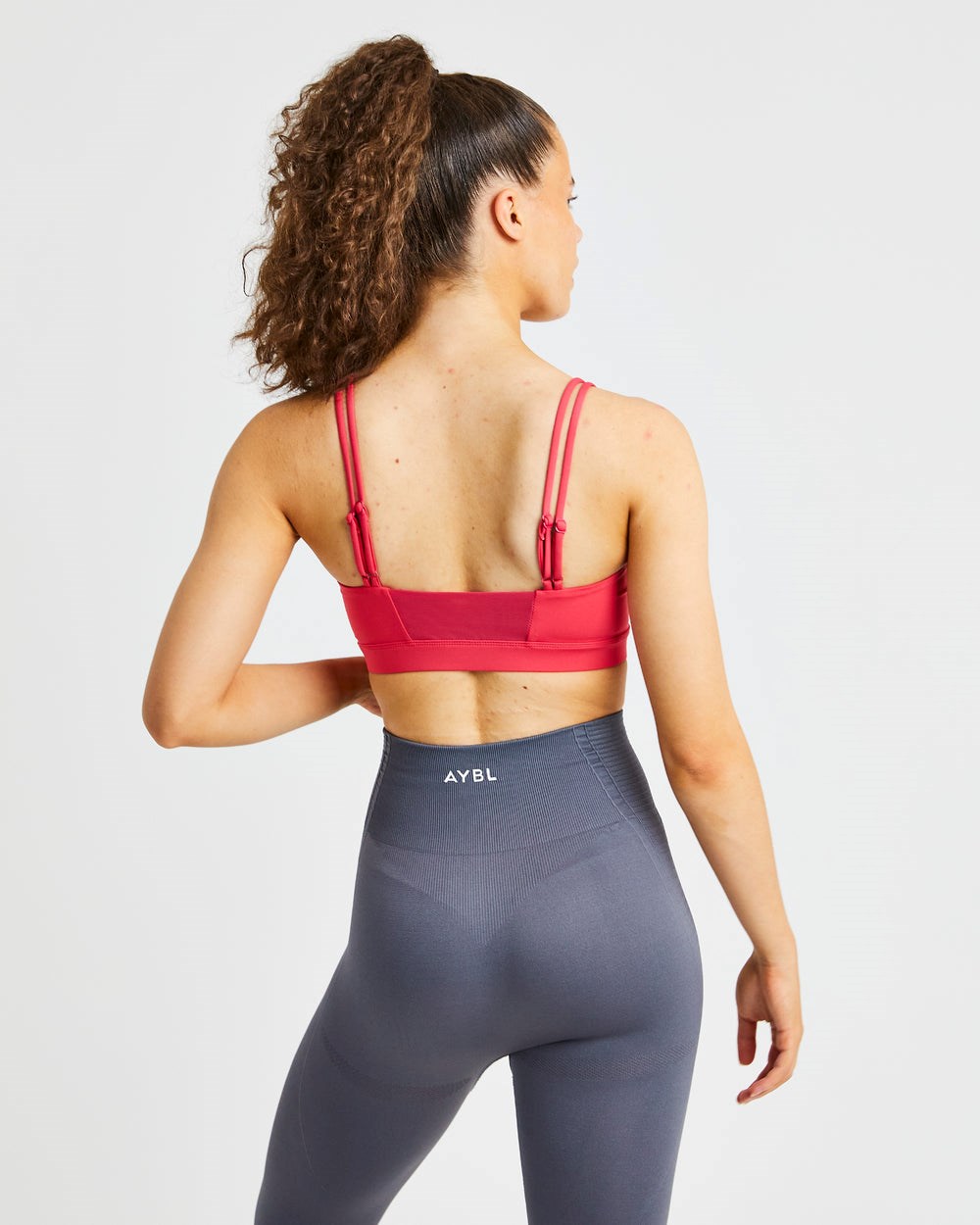 AYBL Essential Bandeau Sports Bra Ruzove | 21IBTCEON