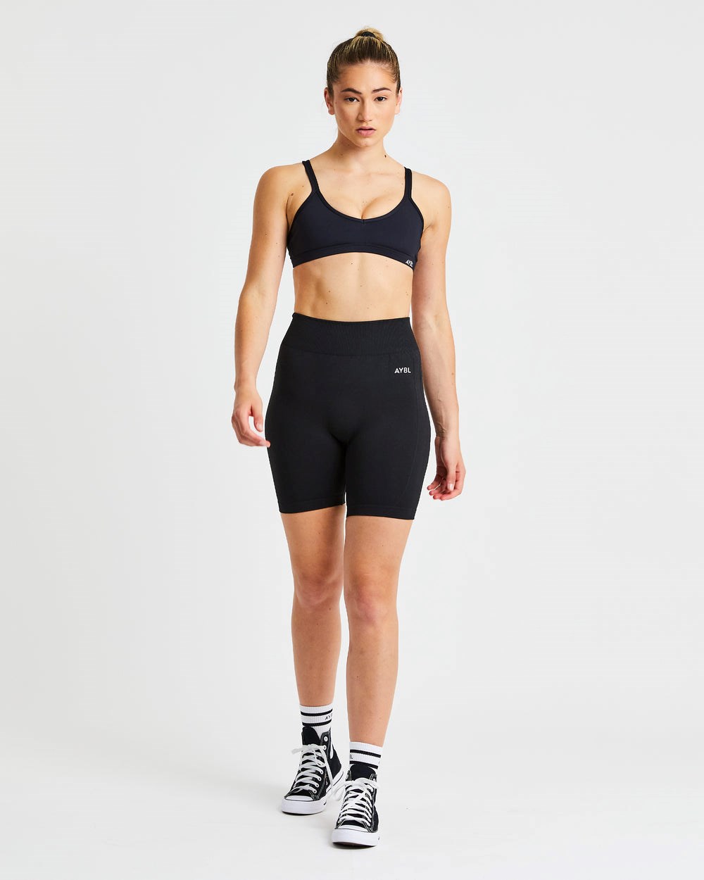 AYBL Essential Remienkové Sports Bra Čierne | 29GOBHLNM