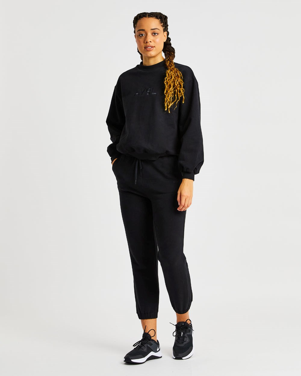 AYBL Everyday Oversized Joggers Čierne | 02OMBATIS