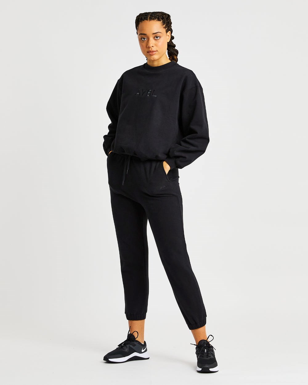 AYBL Everyday Oversized Joggers Čierne | 02OMBATIS