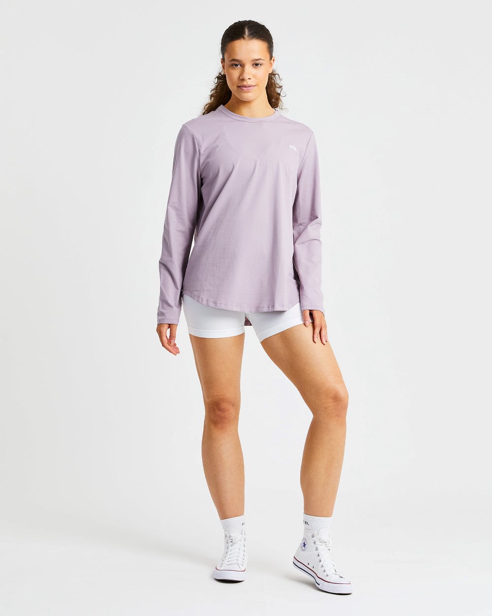 AYBL Everyday Oversized Long Sleeve T Shirt Muted Mauve | 25SDYAKGM