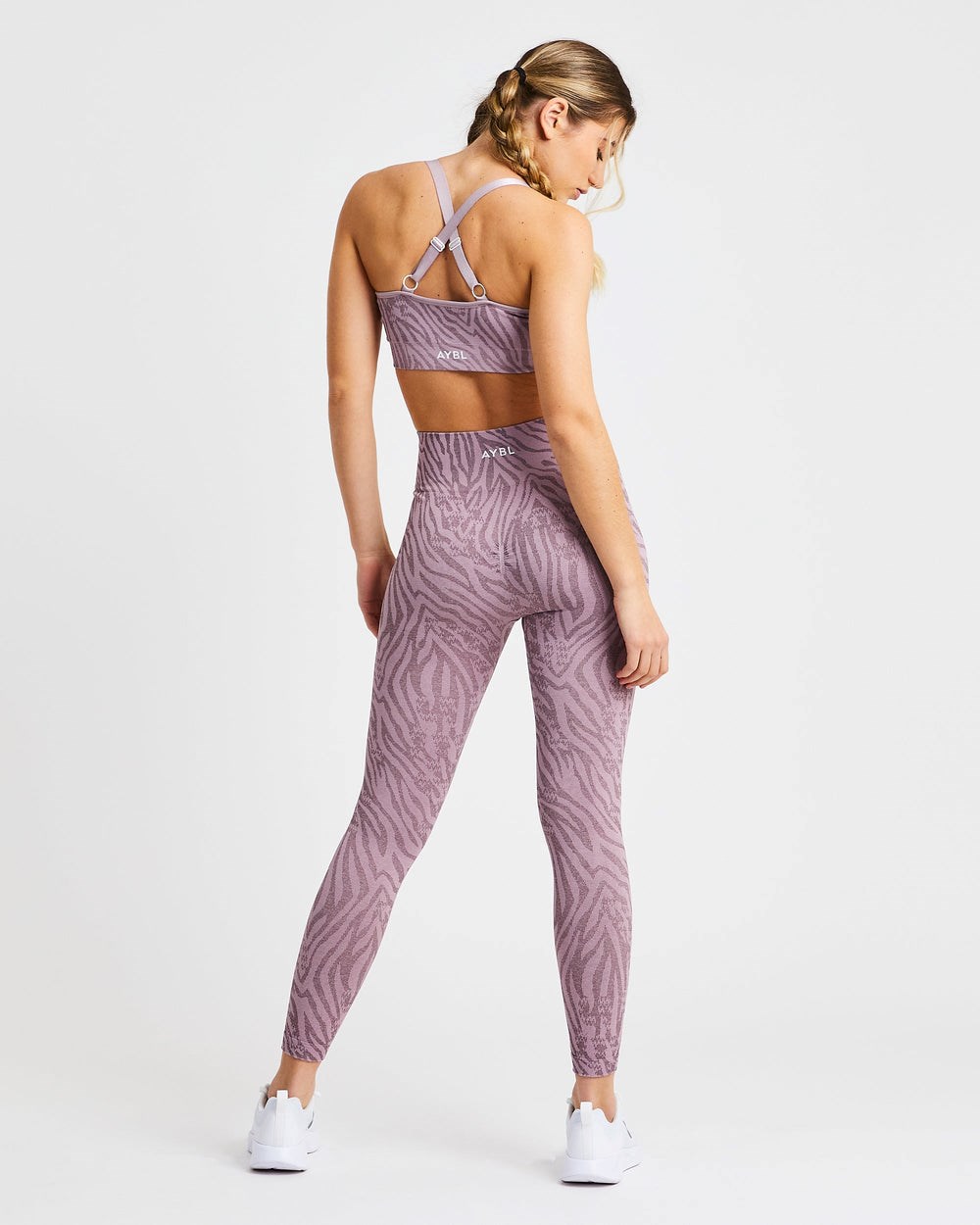 AYBL Evolve Animal Seamless Leggings Mauve Lilac | 41RJONQDW