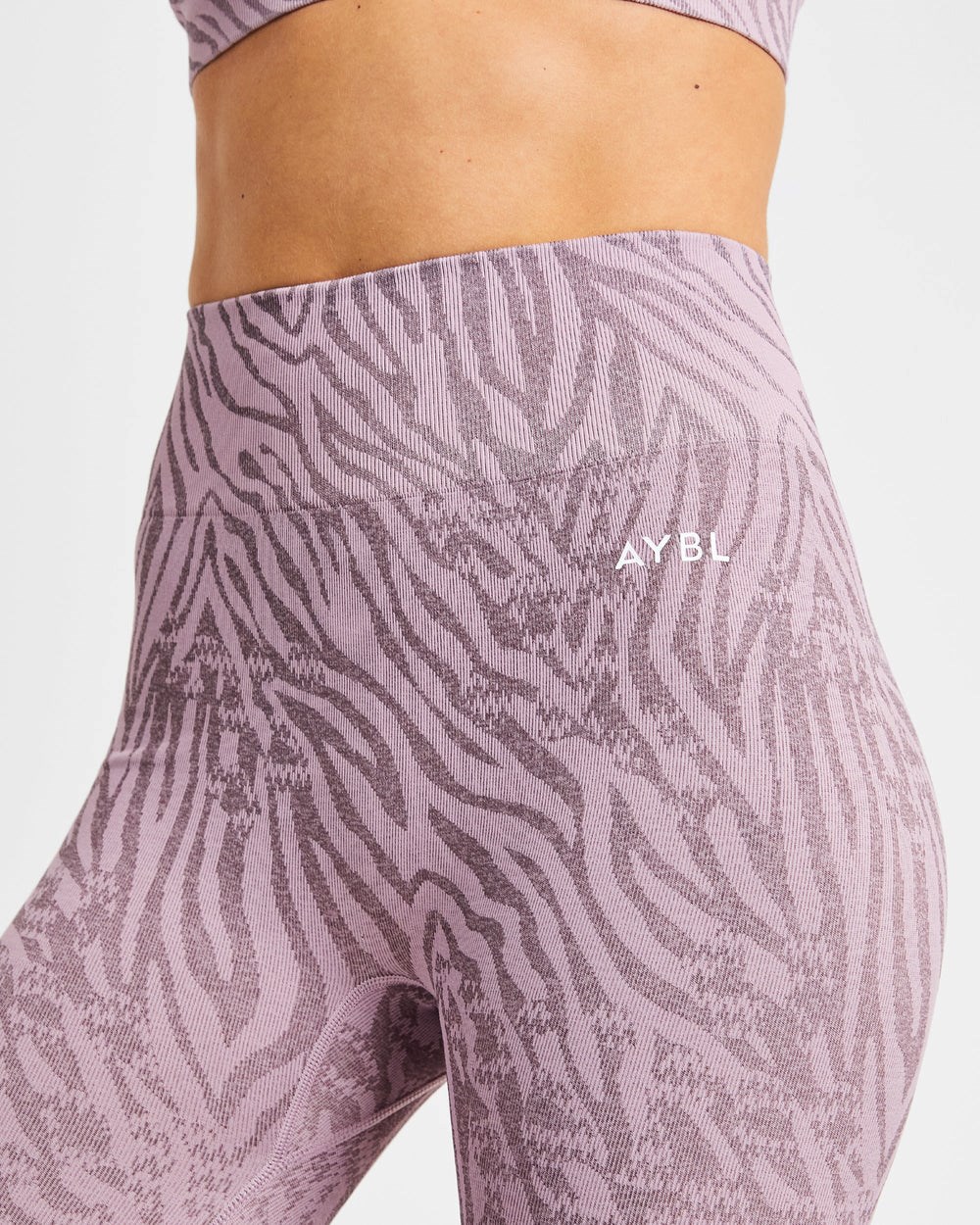 AYBL Evolve Animal Seamless Leggings Mauve Lilac | 41RJONQDW