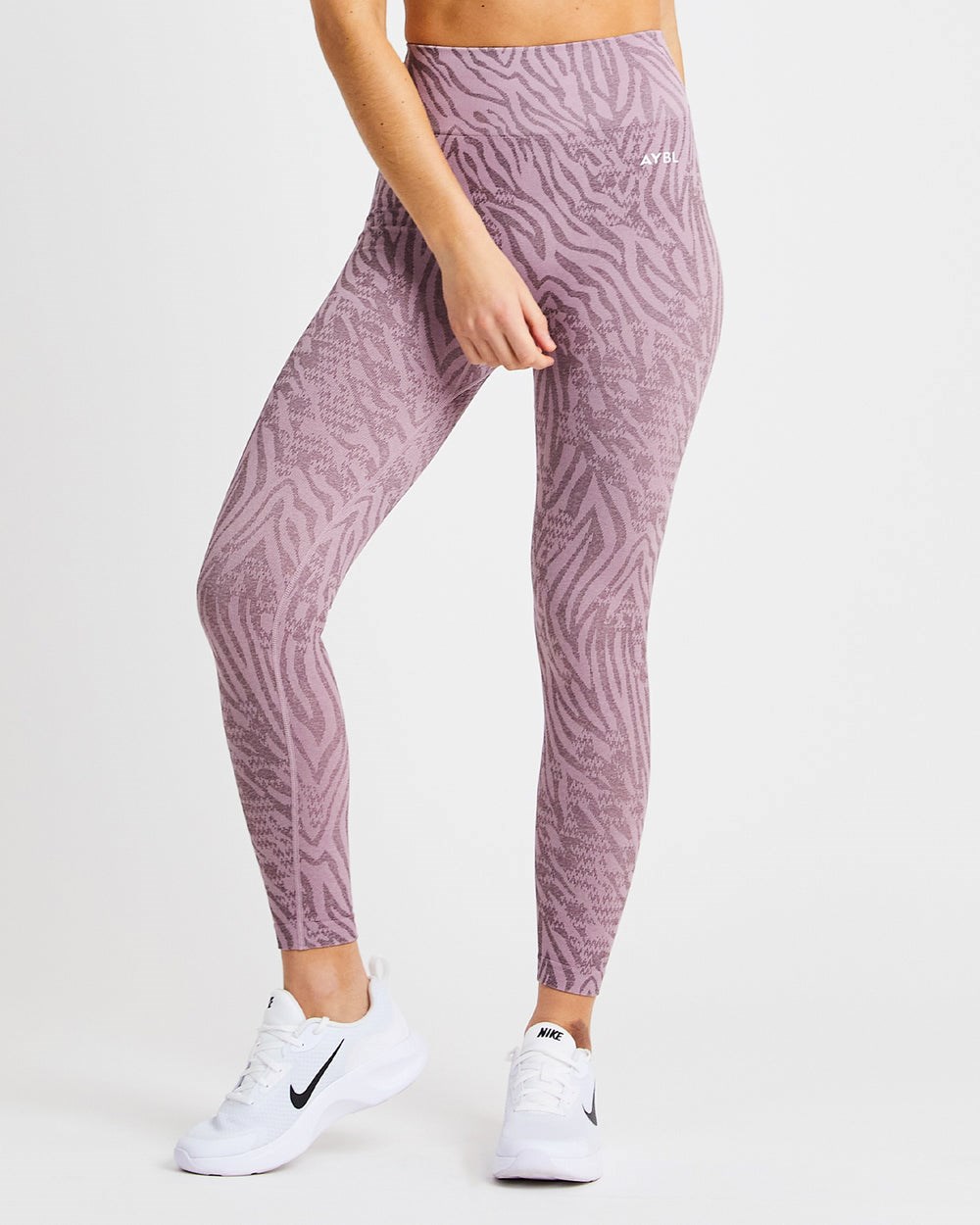 AYBL Evolve Animal Seamless Leggings Mauve Lilac | 41RJONQDW