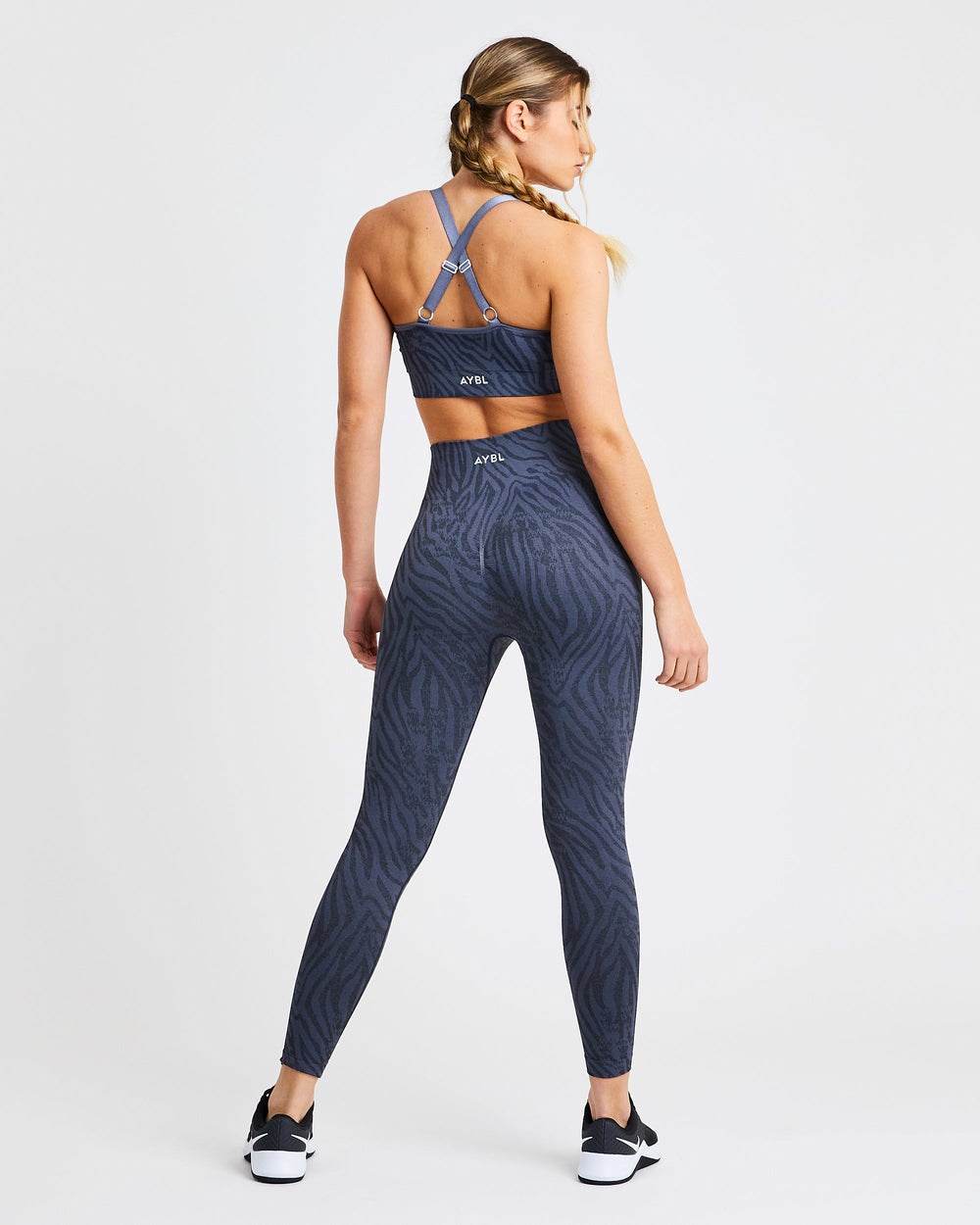 AYBL Evolve Animal Seamless Leggings Modre | 24OTKWNYV