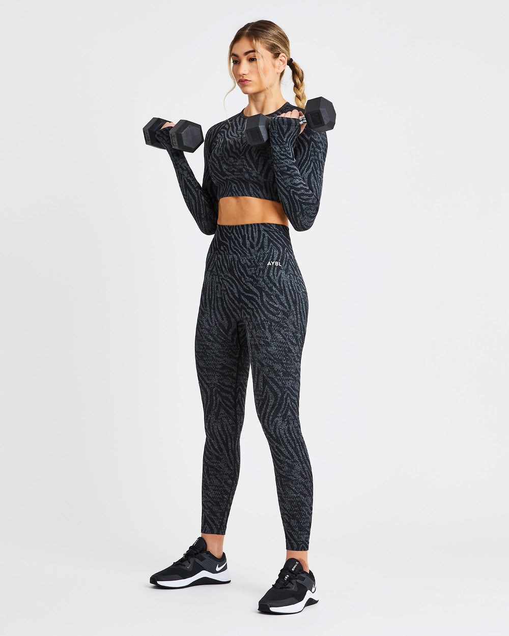 AYBL Evolve Animal Seamless Leggings Čierne | 31KPAMNHX