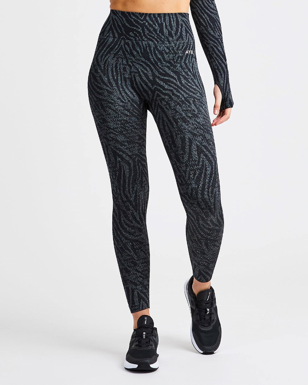 AYBL Evolve Animal Seamless Leggings Čierne | 31KPAMNHX