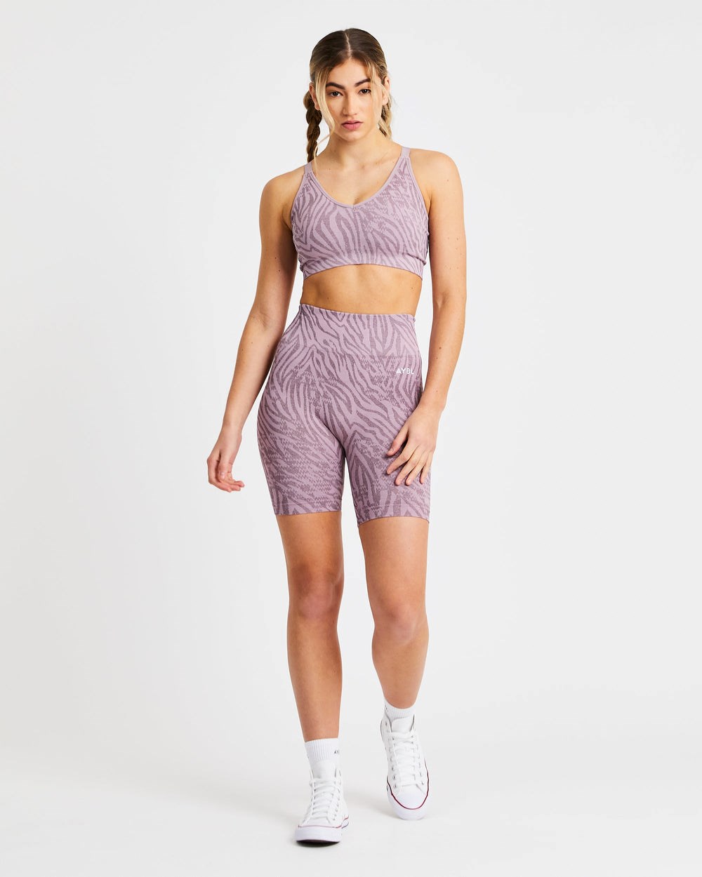 AYBL Evolve Animal Seamless Shorts Mauve Lilac | 27RCINVAB