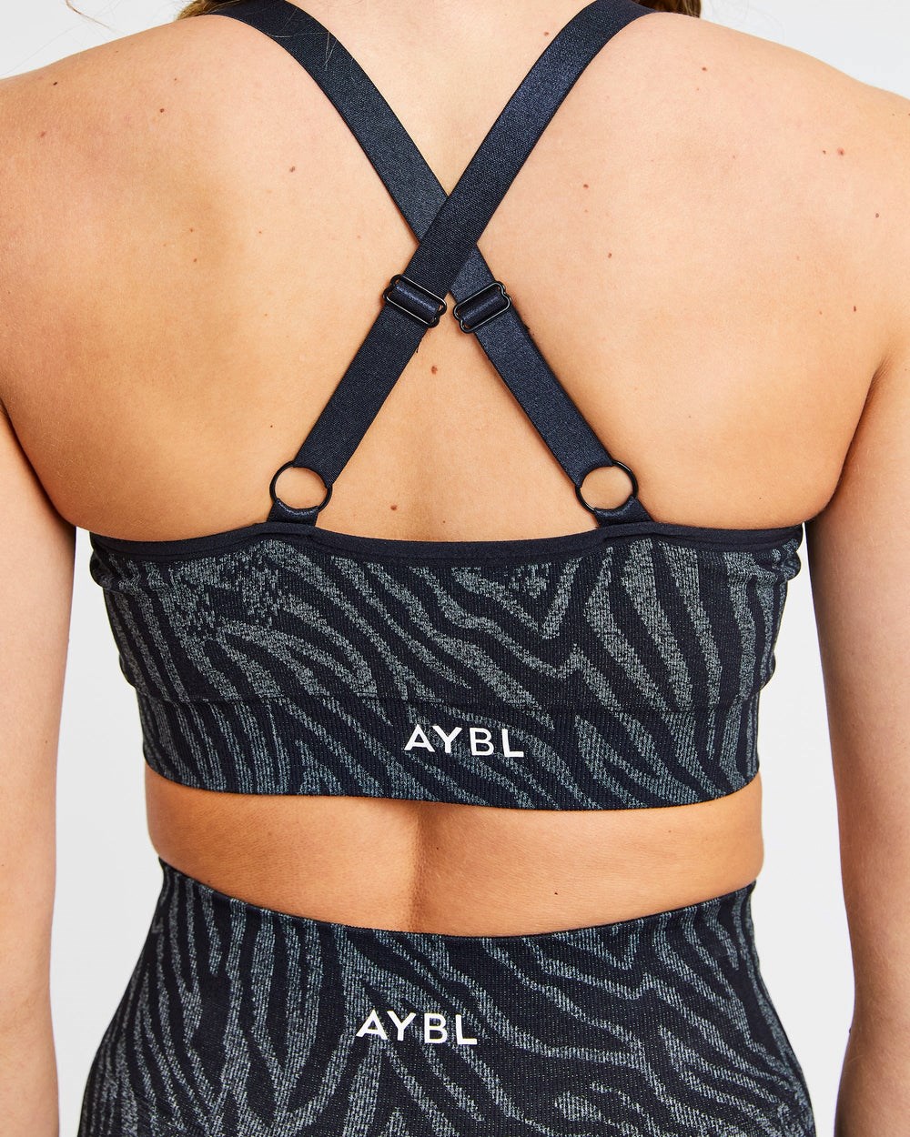 AYBL Evolve Animal Seamless Sports Bra Čierne | 62YKFWNPO