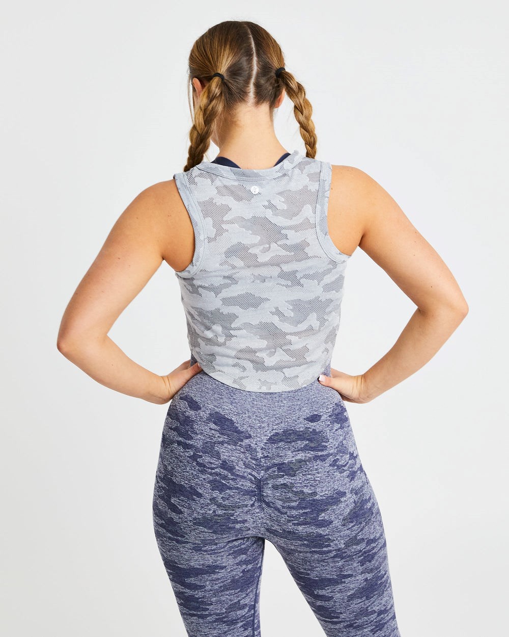 AYBL Evolve Camo Crop Vest Siva | 29ZKELSMB