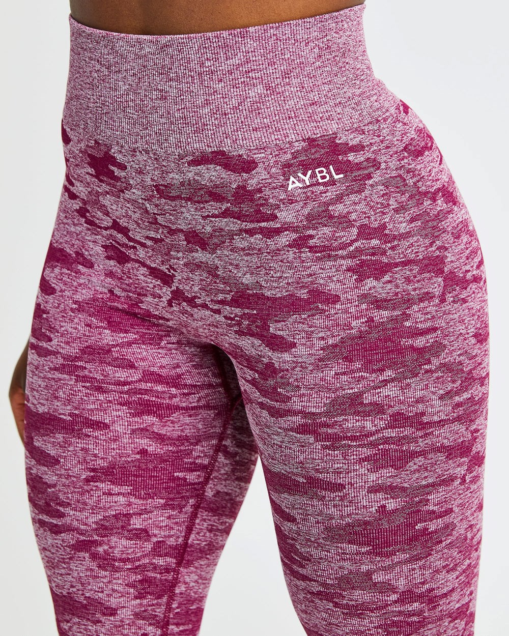 AYBL Evolve Camo Seamless Leggings Bordove | 65KOJSPIV