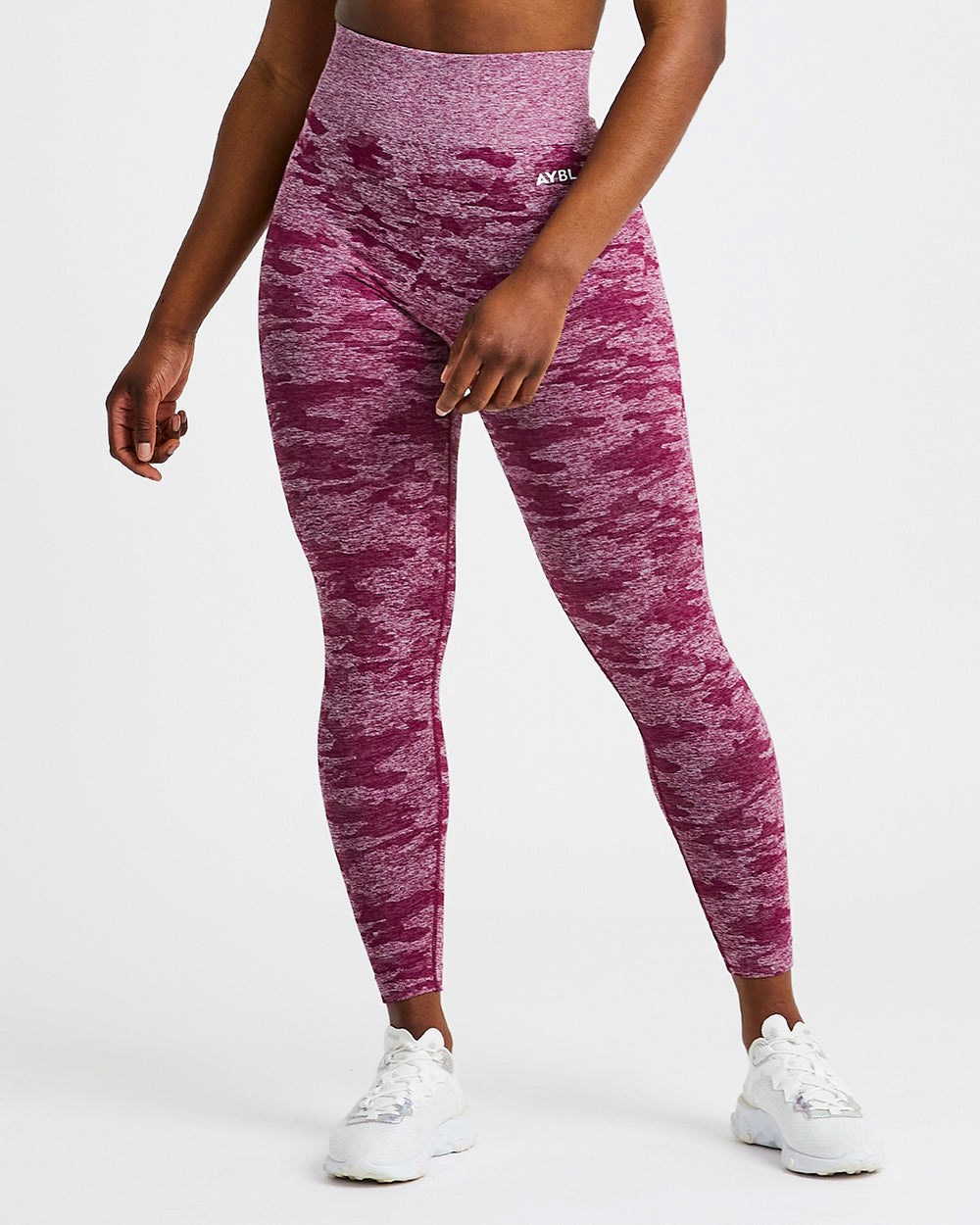 AYBL Evolve Camo Seamless Leggings Bordove | 65KOJSPIV