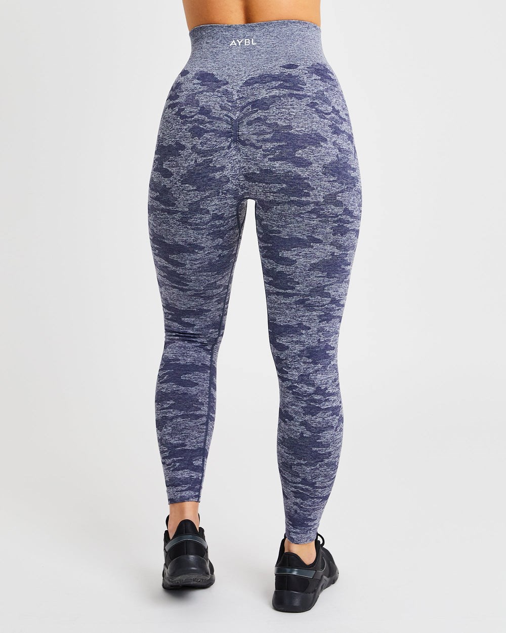 AYBL Evolve Camo Seamless Leggings Námornícka Modrá | 79NFTHKYD