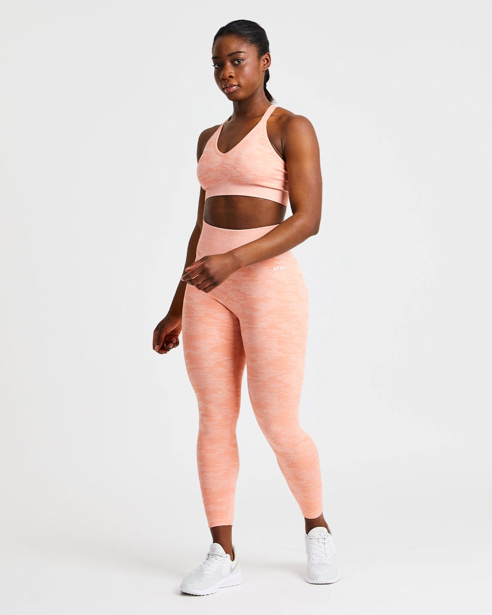 AYBL Evolve Camo Seamless Leggings Peach | 56UYFMVKO