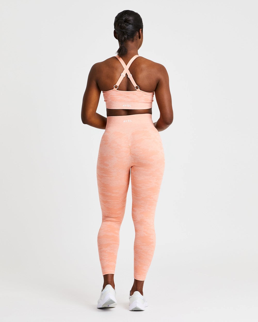 AYBL Evolve Camo Seamless Leggings Peach | 56UYFMVKO