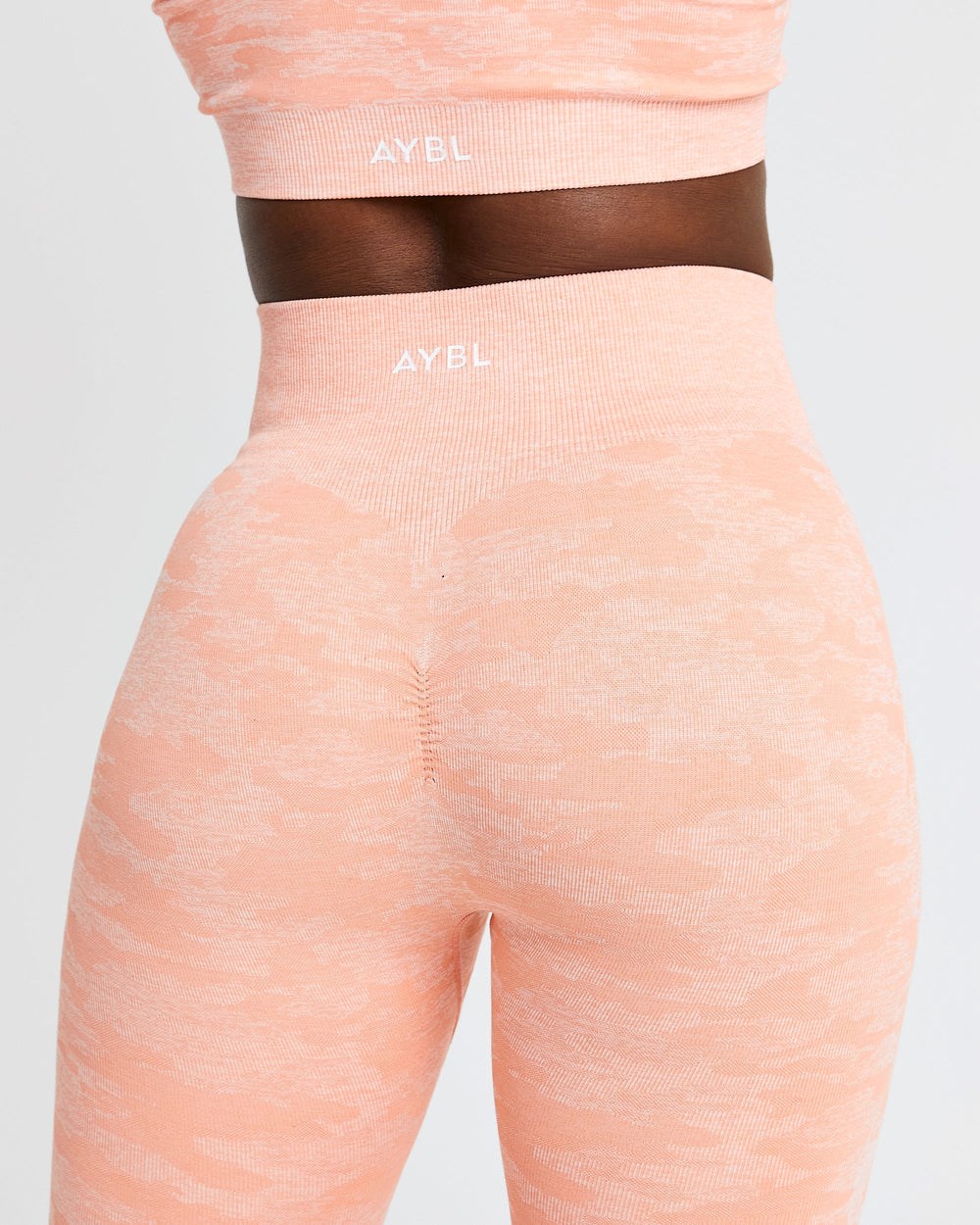 AYBL Evolve Camo Seamless Leggings Peach | 56UYFMVKO