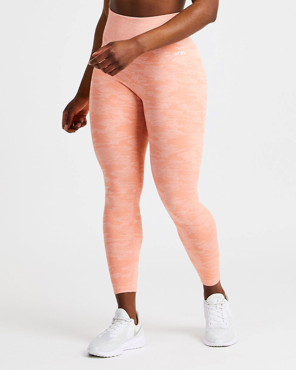 AYBL Evolve Camo Seamless Leggings Peach | 56UYFMVKO