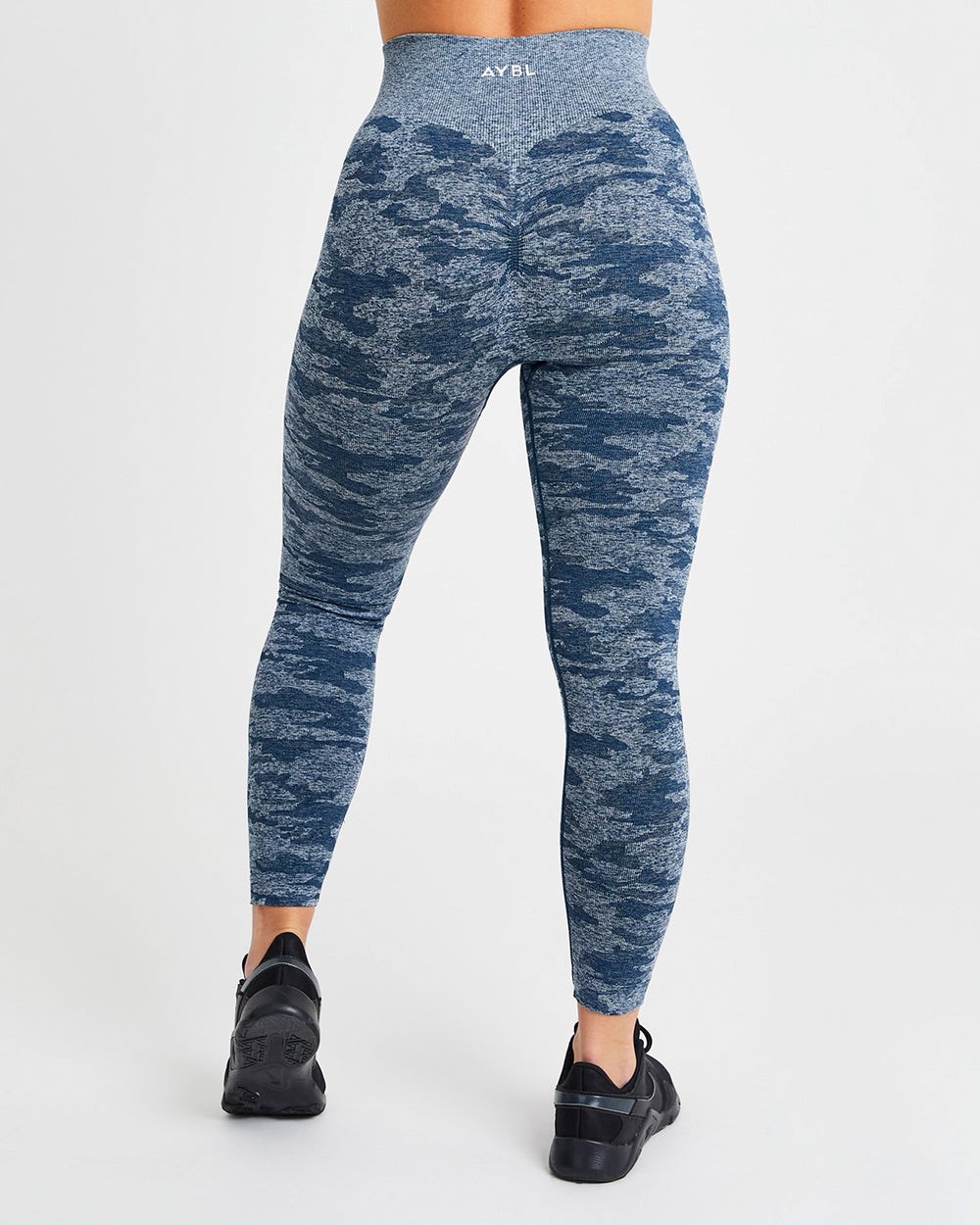 AYBL Evolve Camo Seamless Leggings Teal | 01TKAXQFN