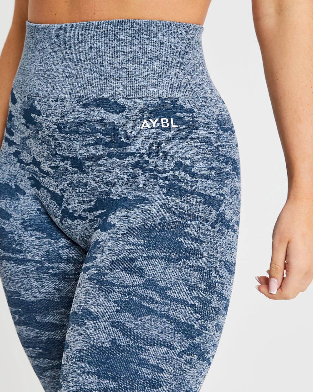 AYBL Evolve Camo Seamless Leggings Teal | 01TKAXQFN