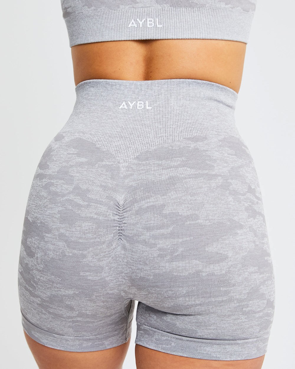 AYBL Evolve Camo Seamless Shorts Siva | 39PYQAXJC