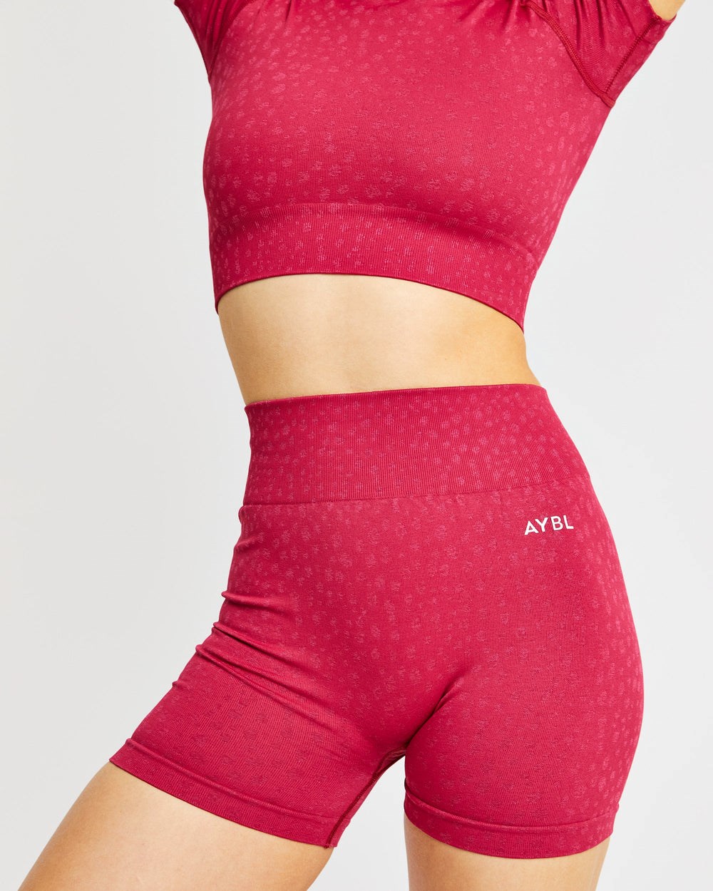 AYBL Evolve Speckle Seamless Crop Top Raspberry | 16CLATERZ