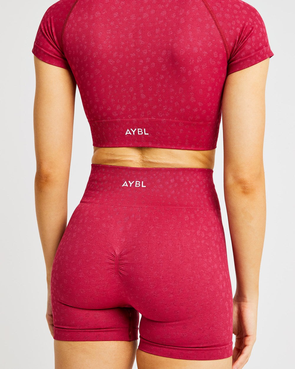 AYBL Evolve Speckle Seamless Crop Top Raspberry | 21BPVSYNU