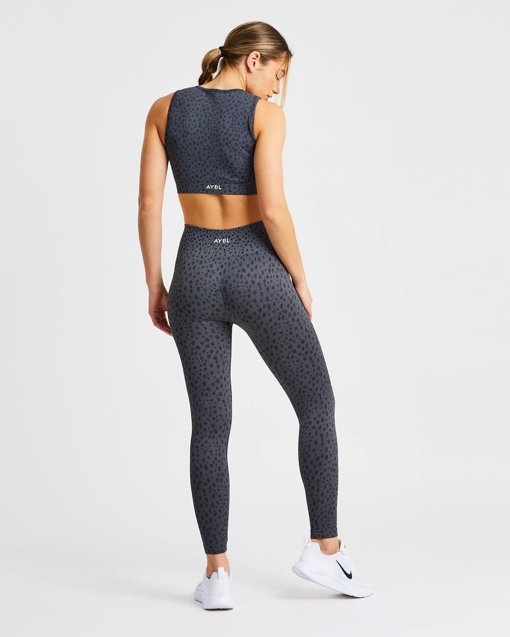 AYBL evolve speckle seamless crop top