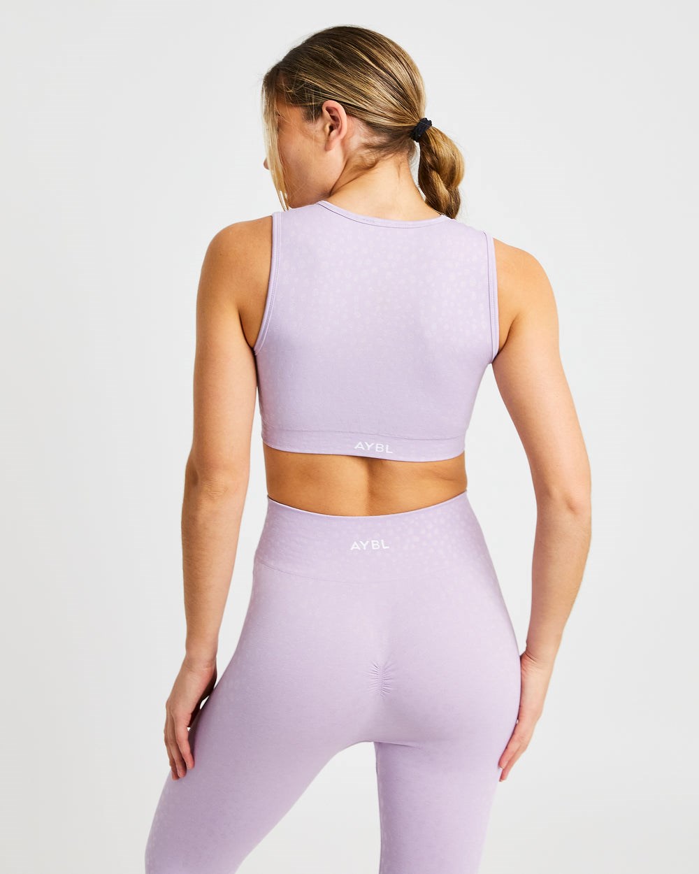 AYBL Evolve Speckle Seamless Crop Vest Lilac | 72URFOXPM