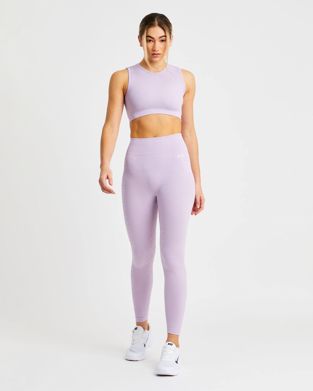 AYBL Evolve Speckle Seamless Crop Vest Lilac | 72URFOXPM