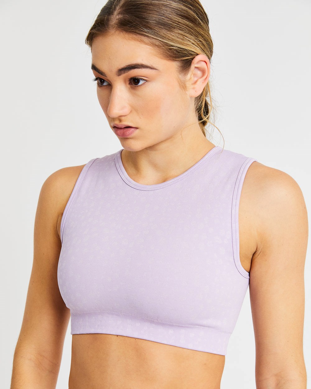 AYBL Evolve Speckle Seamless Crop Vest Lilac | 72URFOXPM