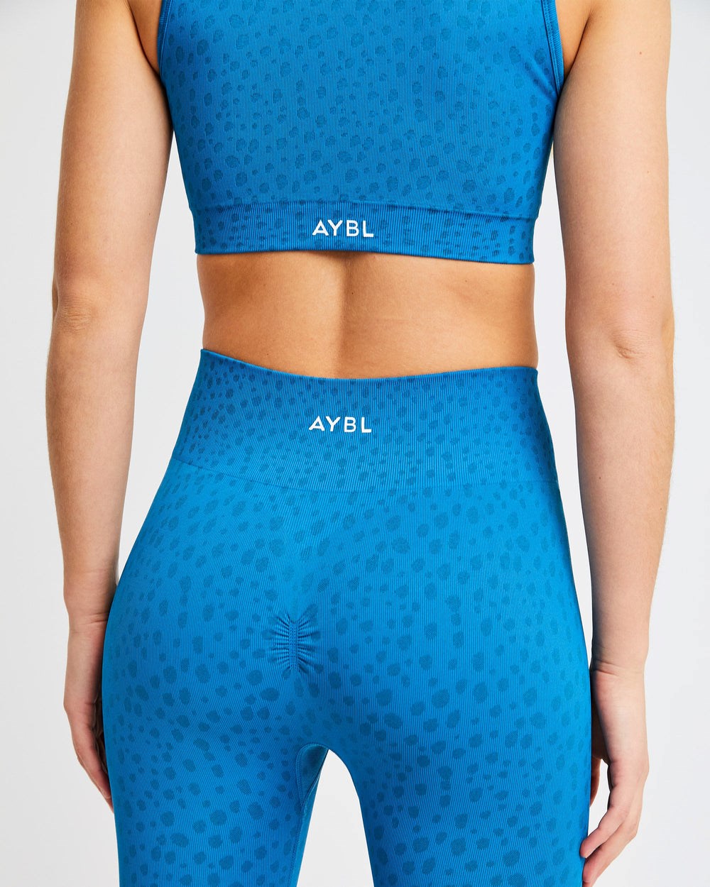 AYBL Evolve Speckle Seamless Crop Vest Modre | 67CPNZEWY