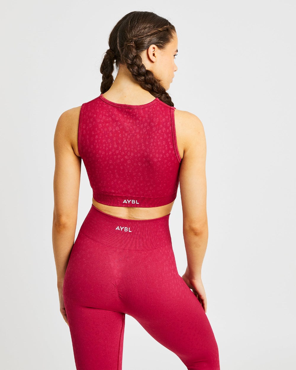 AYBL Evolve Speckle Seamless Crop Vest Raspberry | 59JVYWAZE