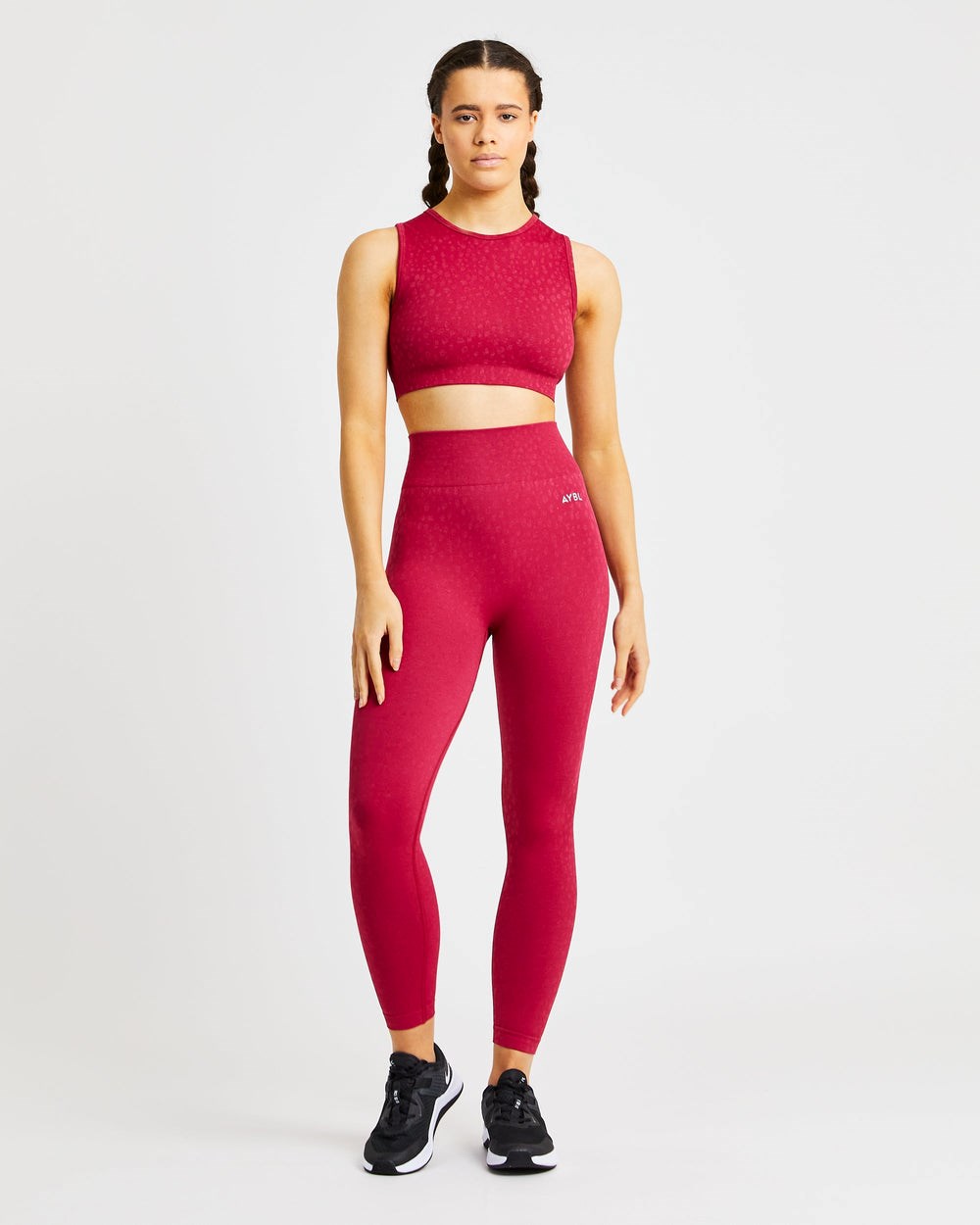 AYBL Evolve Speckle Seamless Crop Vest Raspberry | 59JVYWAZE