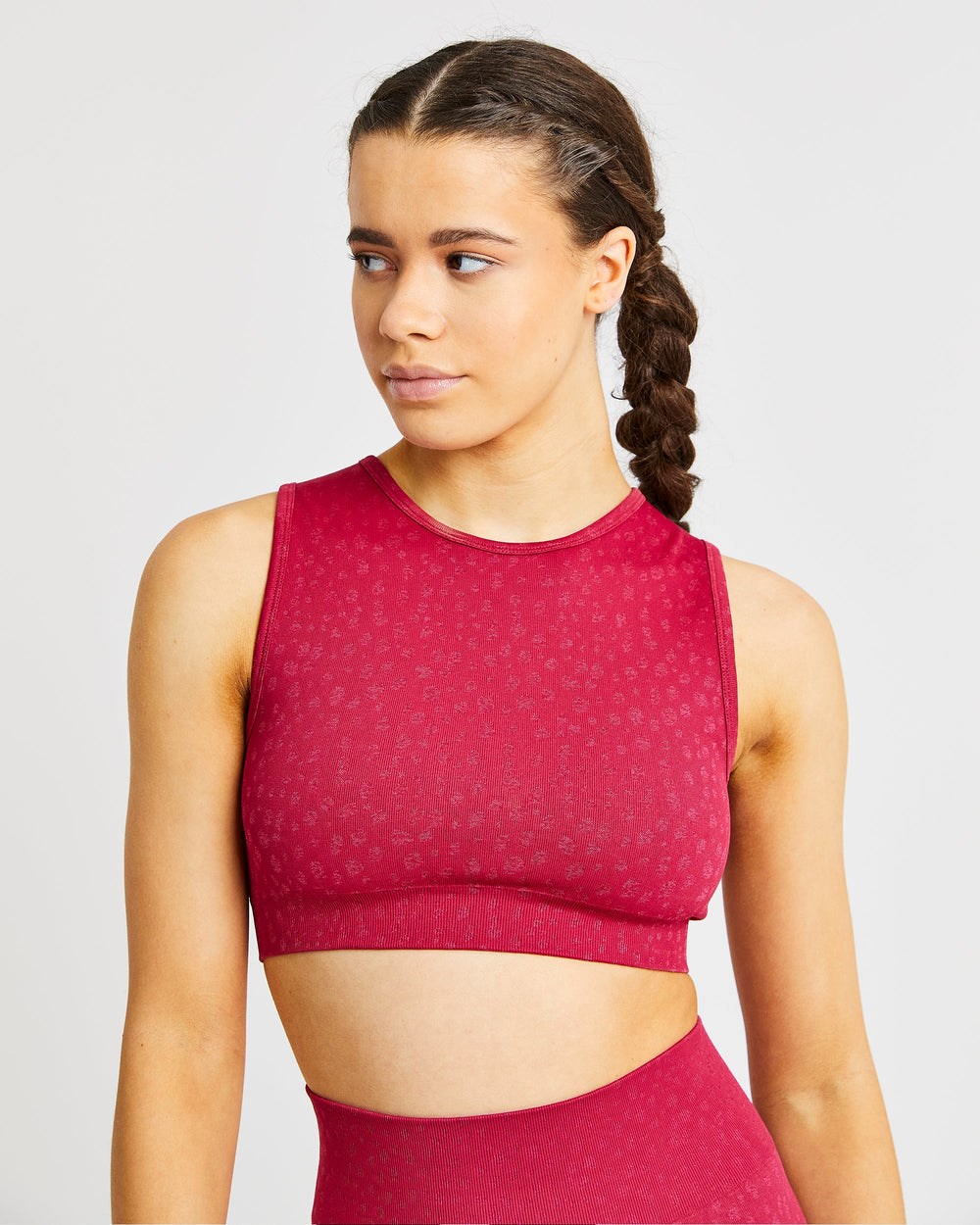 AYBL Evolve Speckle Seamless Crop Vest Raspberry | 59JVYWAZE