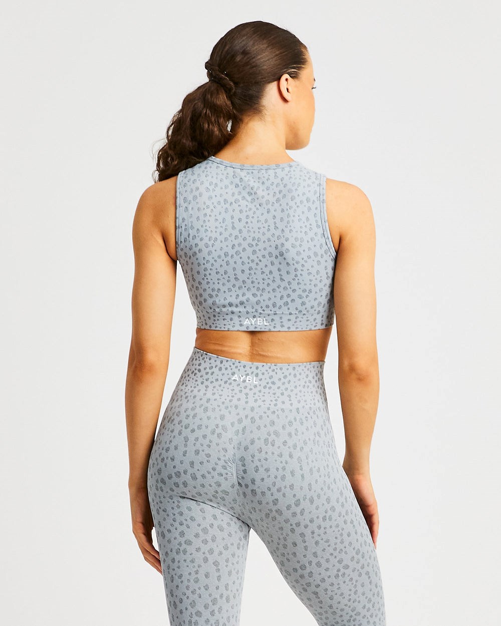 AYBL Evolve Speckle Seamless Crop Vest Svetlo Siva | 04MHDGXKU