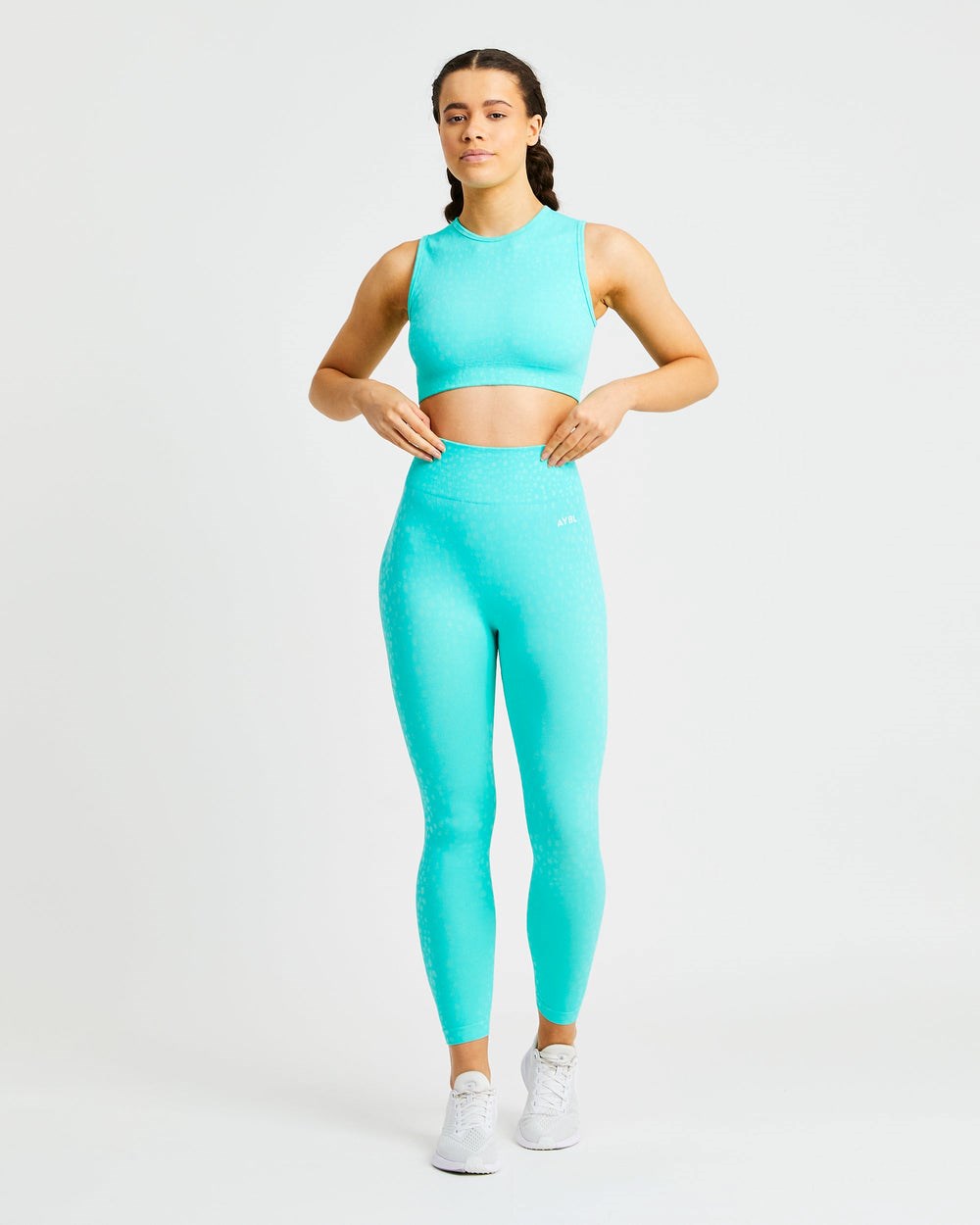 AYBL Evolve Speckle Seamless Crop Vest Zelene | 51GMTHEPK