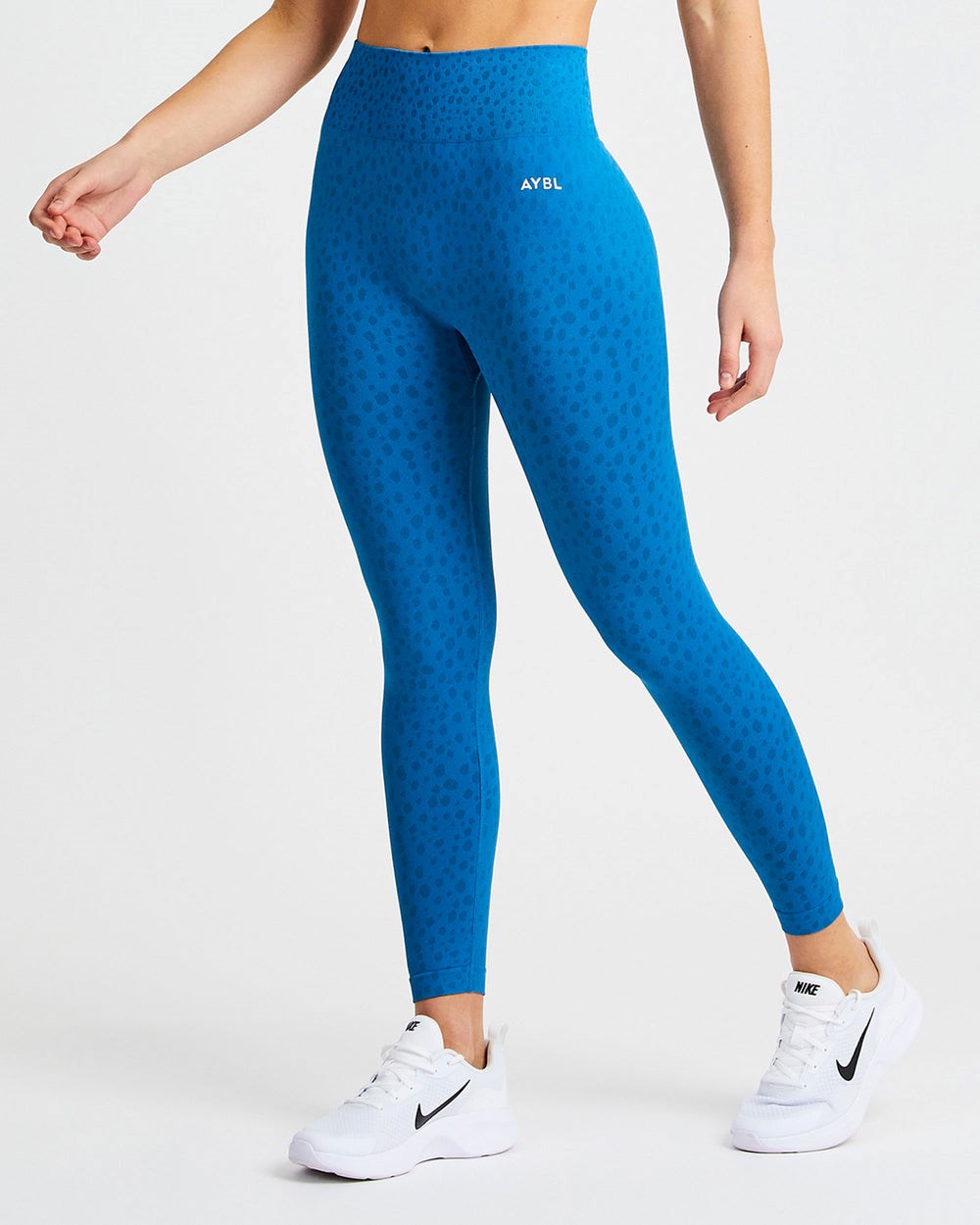 AYBL Evolve Speckle Seamless Leggings Modre | 83TMKYFZW