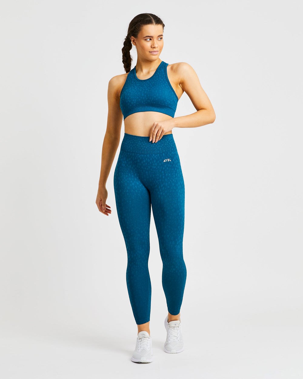 AYBL Evolve Speckle Seamless Leggings Teal | 39UHWTOPV