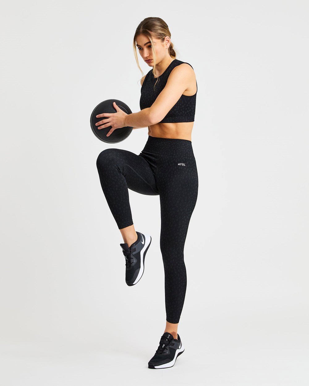 AYBL Evolve Speckle Seamless Leggings Čierne | 26LZAXNSC