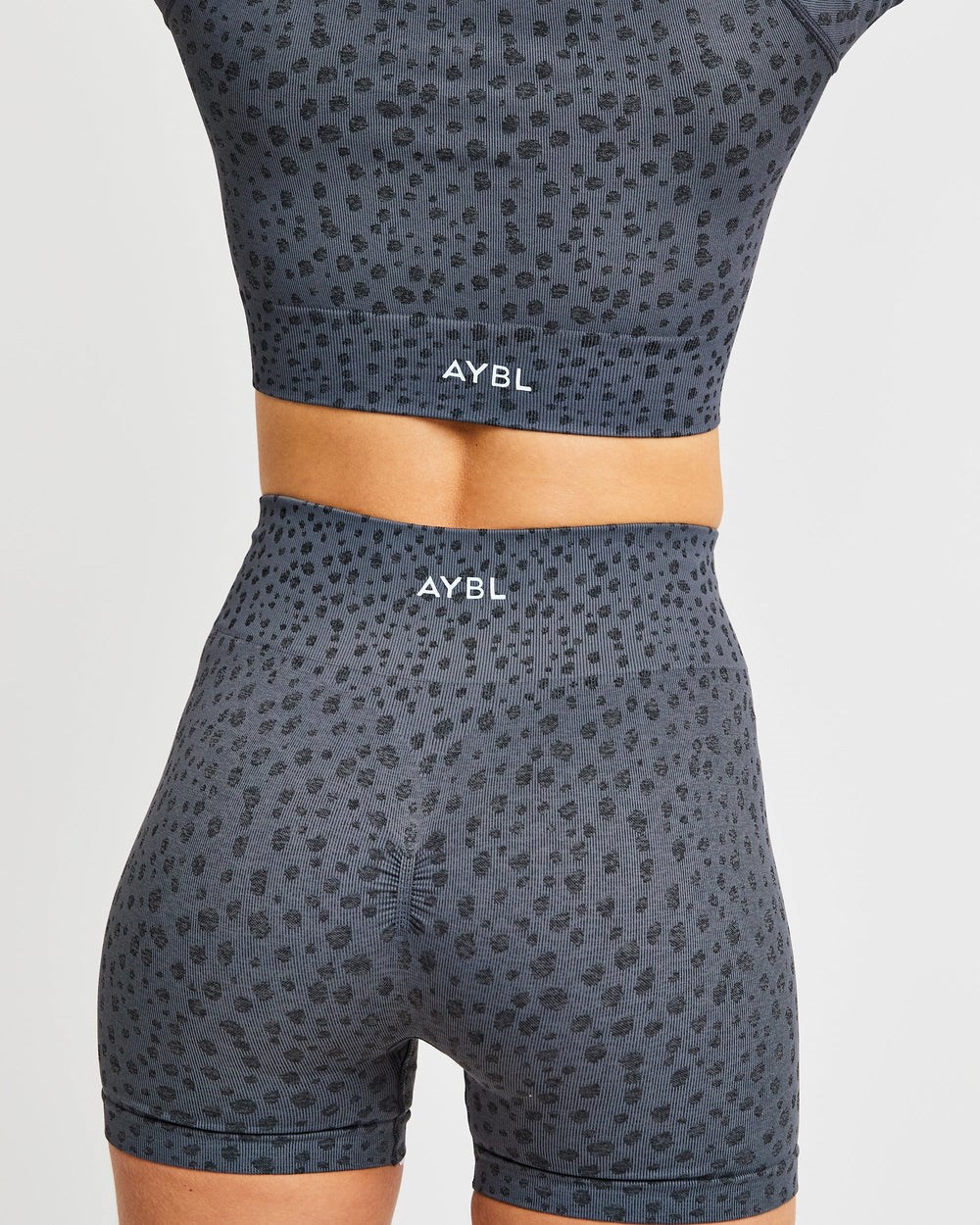 AYBL Evolve Speckle Seamless Shorts Charcoal | 85FERZSVN