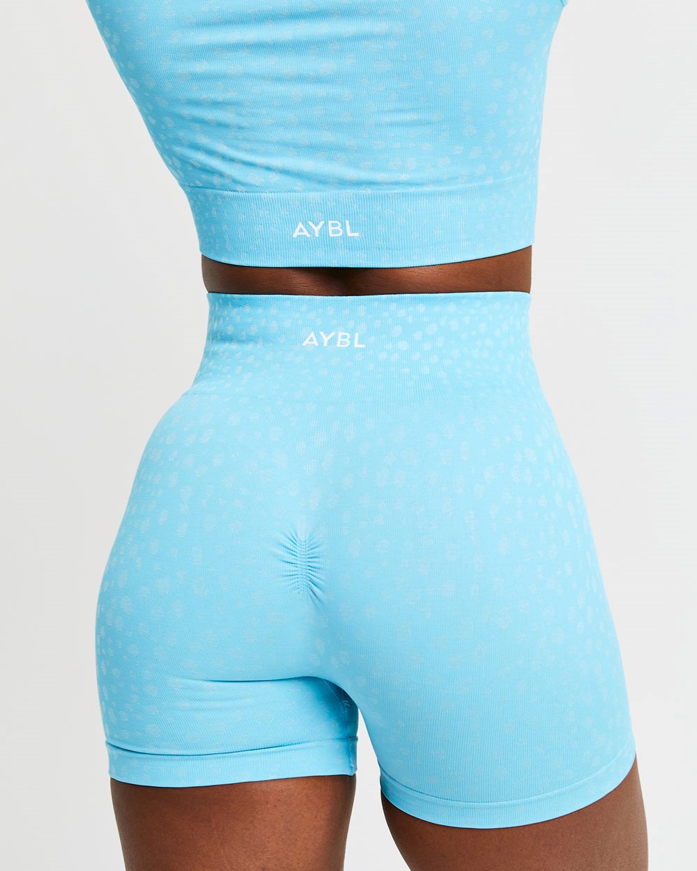 AYBL Evolve Speckle Seamless Shorts Svetlo Modre | 86URSLDYG