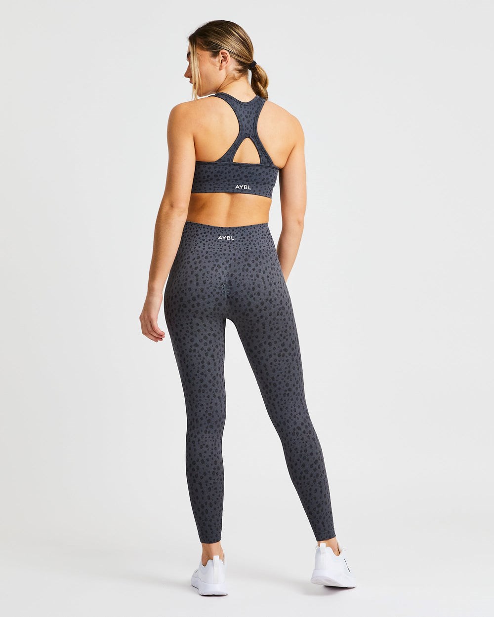 AYBL Evolve Speckle Seamless Sports Bra Charcoal | 18WNGUZSF