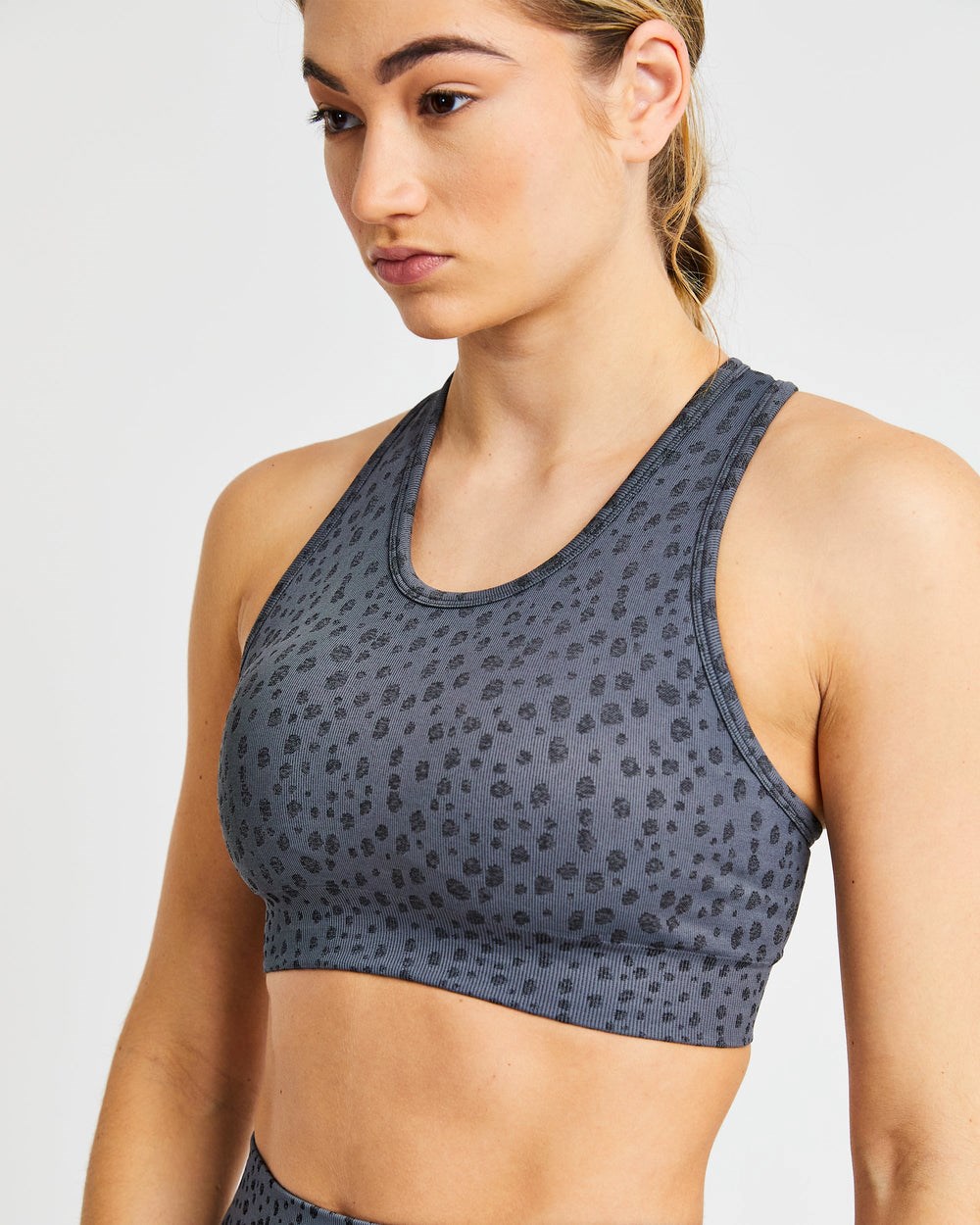 AYBL Evolve Speckle Seamless Sports Bra Charcoal | 18WNGUZSF